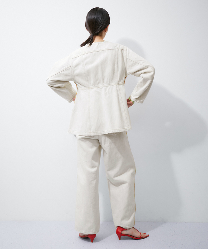 ADAM ET ROPE FEMME デニムチュニックシェイプシャツ　美品 ADAM ET ROPÉ FEMME(アダム エ ロペ ファム) / 【サステナブル