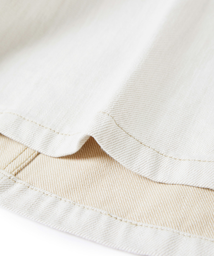 ADAM ET ROPE デニムチュニックシェイプシャツ アダムエロペ サステナブル】デニムチュニックシェイプシャツ(505815942