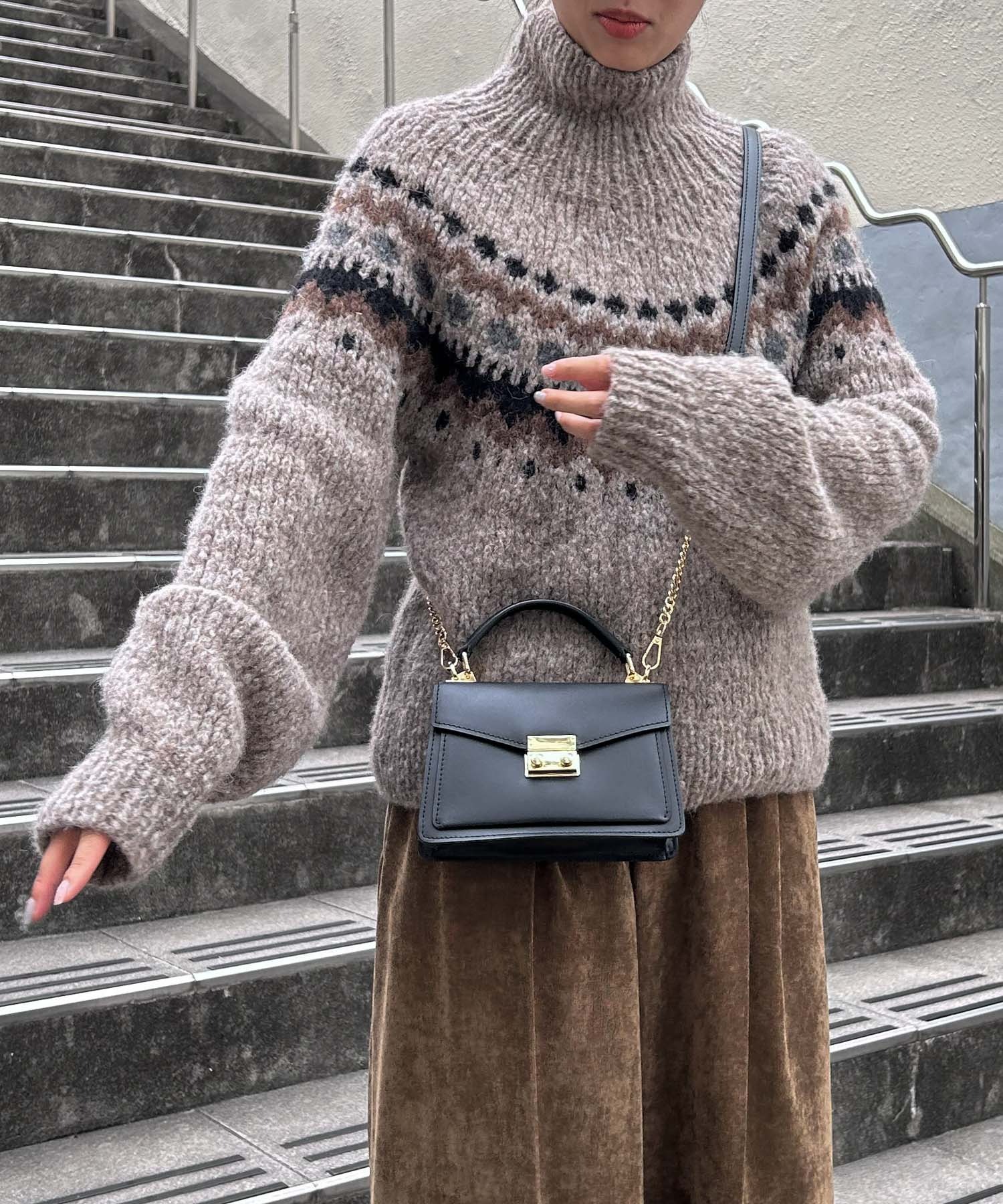 セール 30%OFF】【Audrey and John Wad】手編みペルーニット セール 30%OFF】【Audrey and John Wad】手編みペルーニット