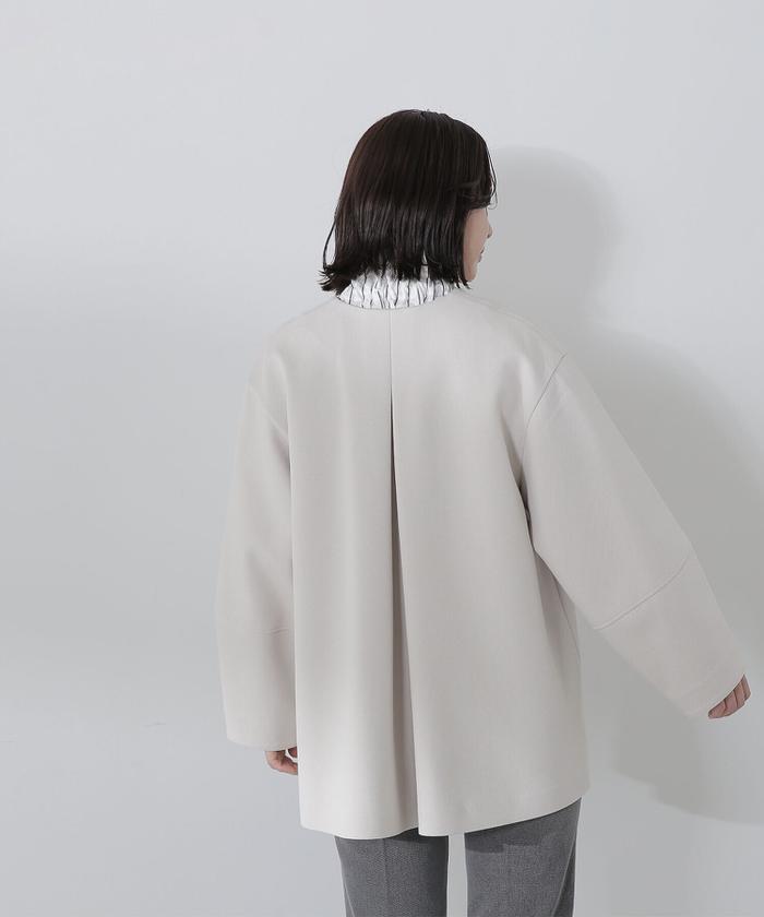 セール】ノーカラーフォルムハーフコート 24SS(505816102