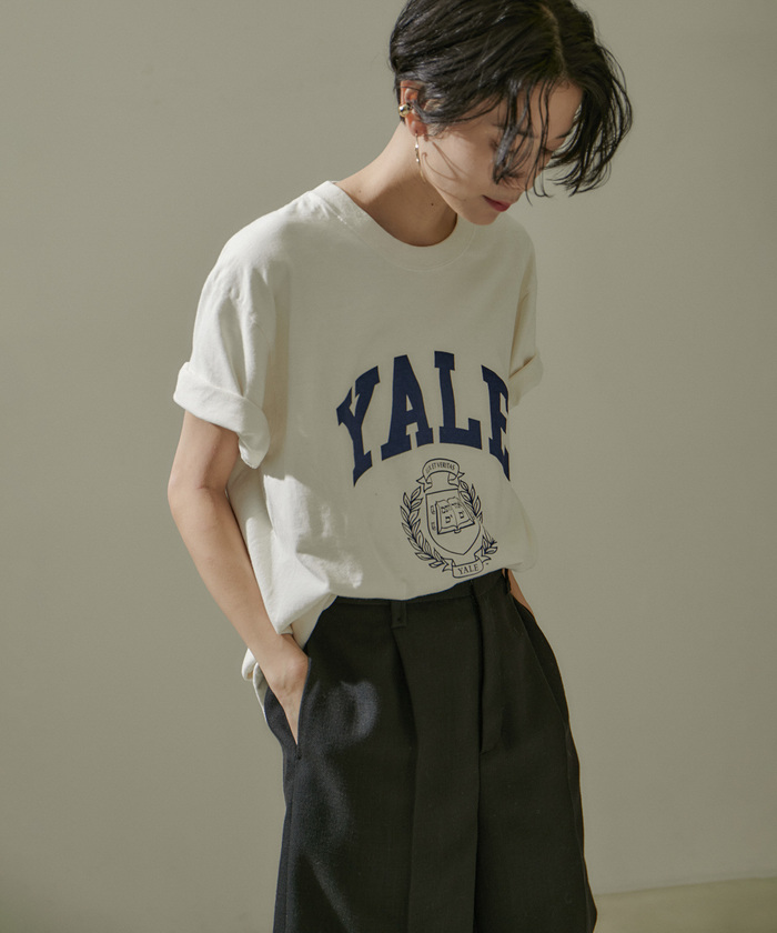 GOOD ROCK SPEED カレッジロゴ パーカー YALE 別注 GOOD ROCK SPEED】別注YALEロゴプリントカレッジTシャツ