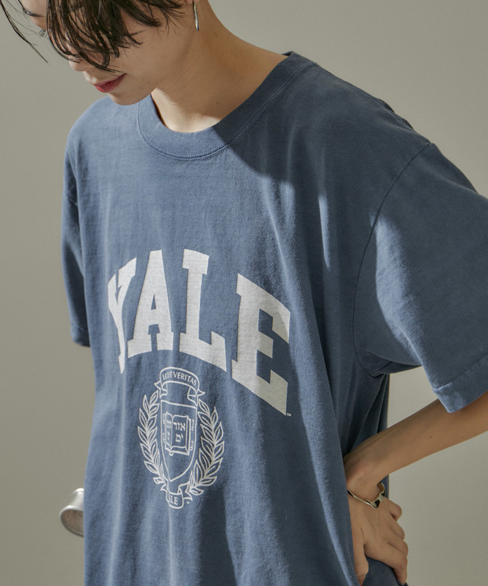 GOOD ROCK SPEED】別注YALEロゴプリントカレッジTシャツ
