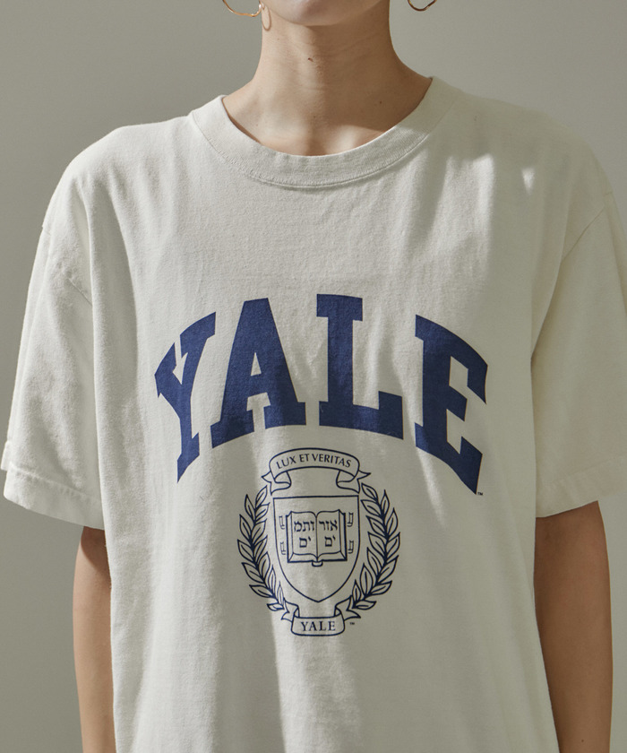 GOOD ROCK SPEED】別注YALEロゴプリントカレッジTシャツ