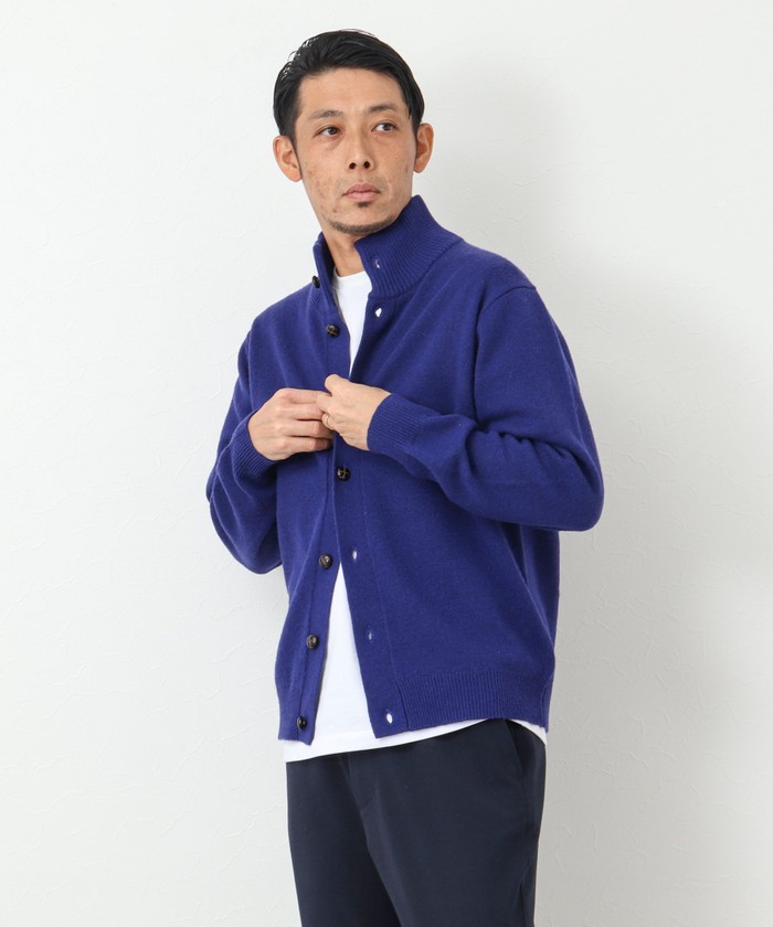 セール 30%OFF】《ビジカジ対応》ラムウール スタンドカラー