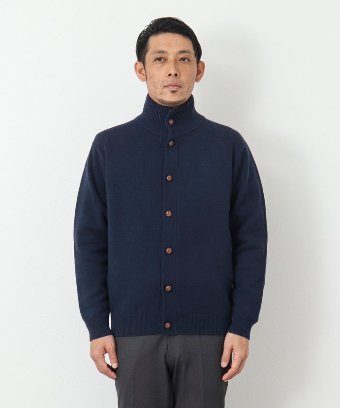 セール 30%OFF】《ビジカジ対応》ラムウール スタンドカラー