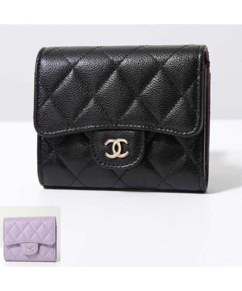 CHANEL 二つ折り財布 AP0229 MATELASSE マトラッセ(505817096