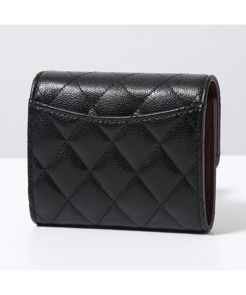 CHANEL 二つ折り財布 AP0229 MATELASSE マトラッセ(505817096