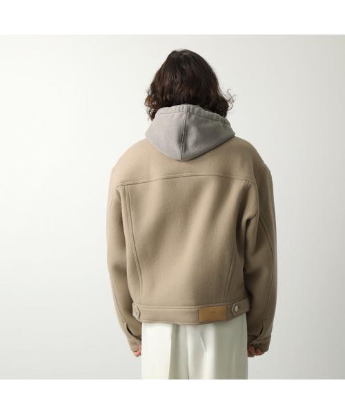 セール】ami paris ジャケット UJK234.WV0020 ウール ブルゾン セール】ami paris ジャケット UJK234.WV0020 ウール ブルゾン