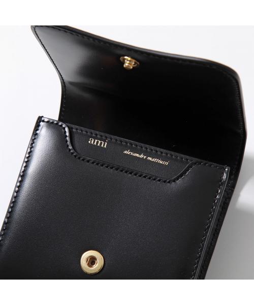 セール 24%OFF】ami paris 二つ折り財布 USL203 801 スムース セール 24%OFF】ami paris 二つ折り財布 USL203 801 スムース