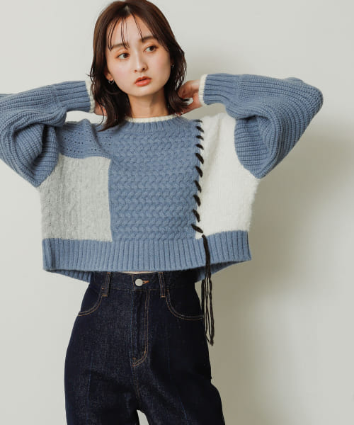 セール 50%OFF】パッチワークセーター(505817707) | センスオブ