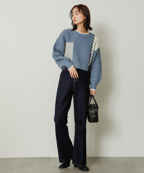 セール 50%OFF】パッチワークセーター(505817707) | センスオブ