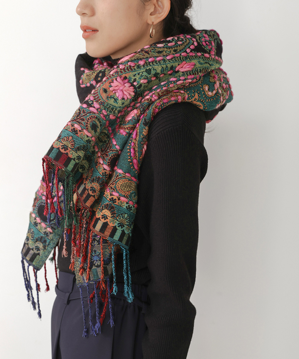 soloist w face rectangle scarf ストール スカーフ