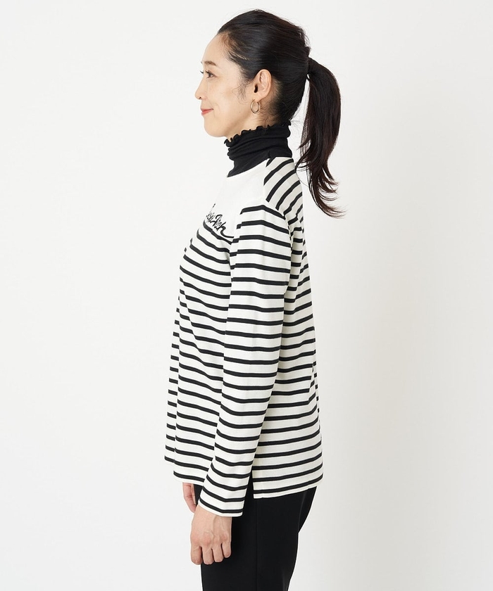 GEORGES RECH ジョルジュレッシュ カットソー Tシャツ ボーダー36 セール 60%OFF】[日本製]ポンチボーダーカットソー(505818117