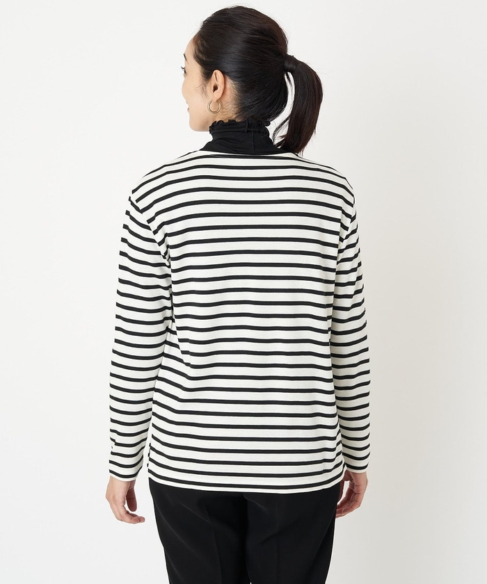 セール 60%OFF】[日本製]ポンチボーダーカットソー(505818117
