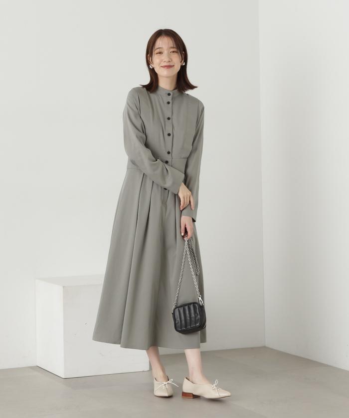 タックショルダーロングワンピース《S Size Line》 (505818265