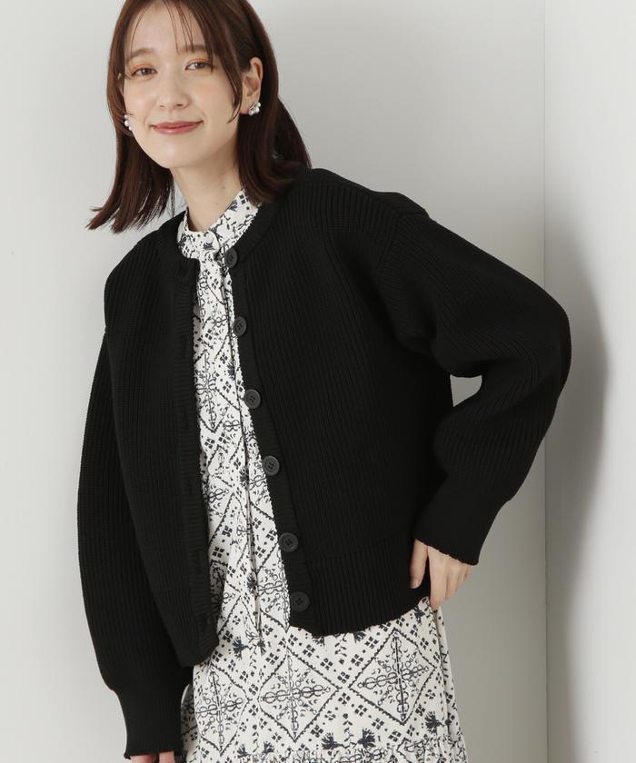 セール 30%OFF】前後2WAY畦ニットカーディガン(505818277