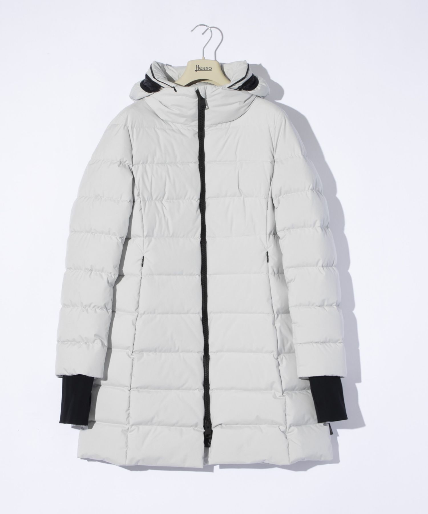 希少✨ ヘルノ　ダッフルコート　ダウン　レジェンド　サイズ46　オリーブ レディース リバイバル＆ナイロンシャモニックス Aシェイプ