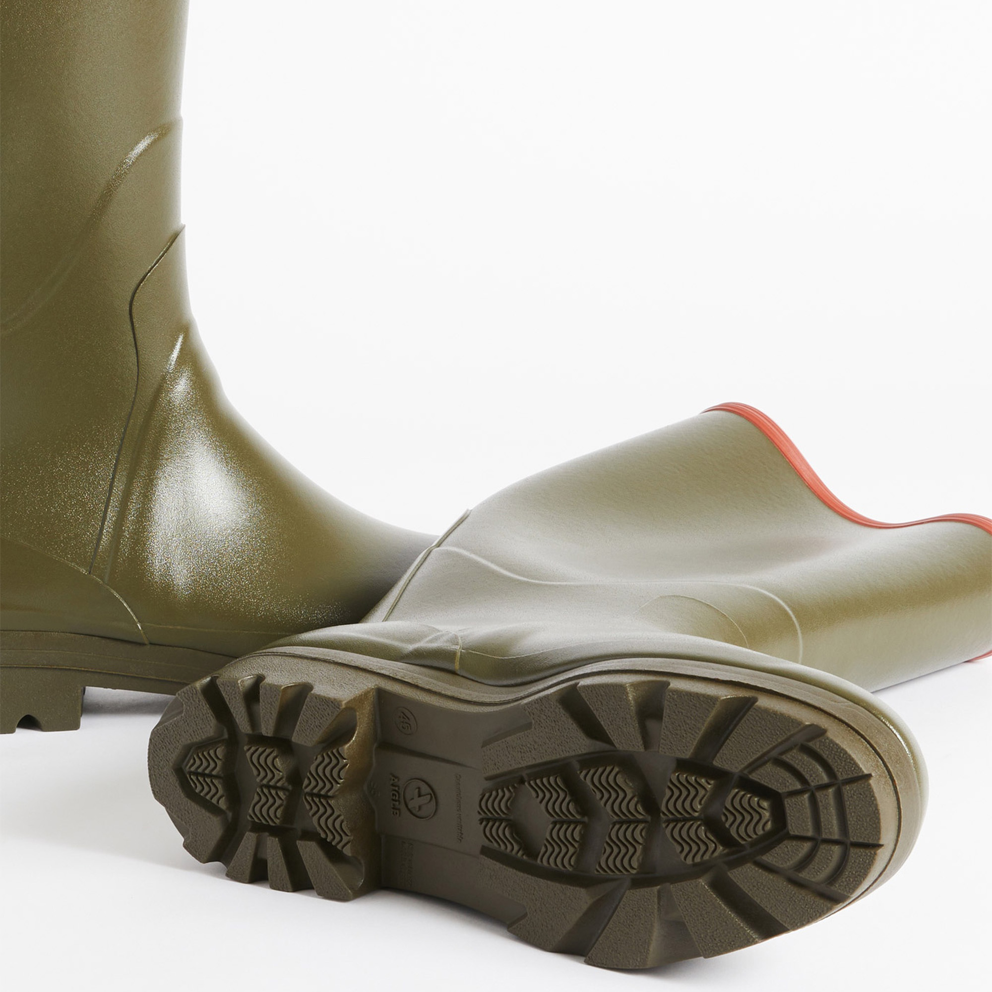 【美品】AIGLE ブラウン 長靴 26.5㎝　ベニル ラバーブーツ 新品AIGLE ラバーブーツ ブラウン26.5 エーグル AIGLE ベニル