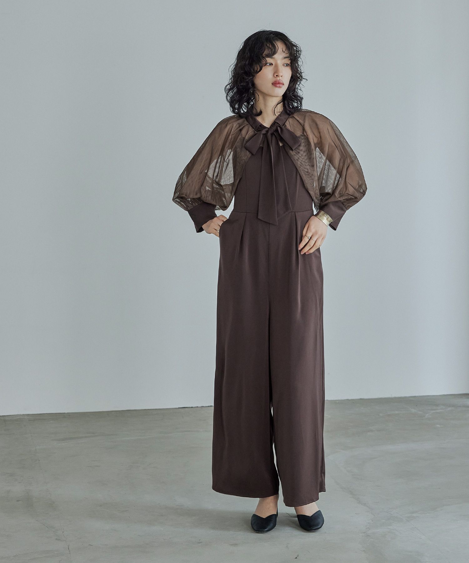 my closet / 大人かっこいいパンツドレス☆ Ameri VIntage SHEER