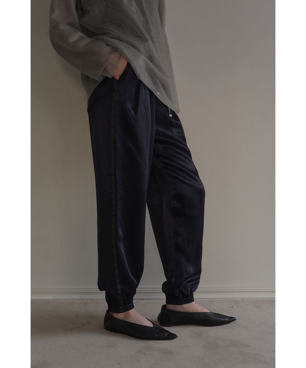 SIDE LINE SPORTS SATIN PANTS(505822103) | マノフ(MANOF) - d fashion