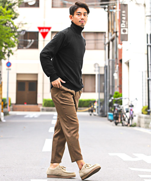 ラグスタイル LUXSTYLE ミドルゲージタートルネックニット