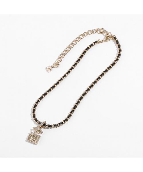 CHANEL ネックレス ABB548 B14173 チェーン レザー チョーカー CHANEL ネックレス ABB548 B14173 チェーン レザー チョーカー