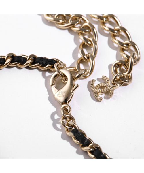 CHANEL ネックレス ABB548 B14173 チェーン レザー チョーカー CHANEL ネックレス ABB548 B14173 チェーン レザー チョーカー