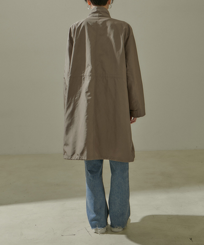 セール】[24SS]ミリタリースタンドカラーコート/モッズコート