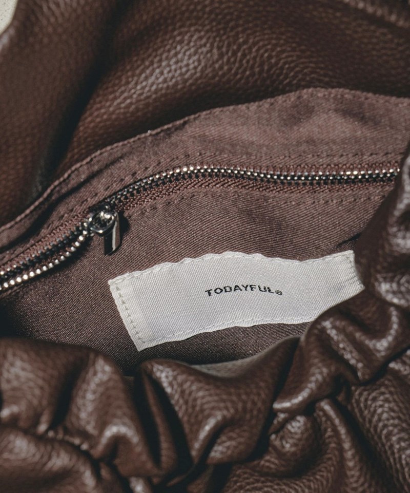 トゥデイフル エコレザーギャザーバッグ TODAYFUL（トゥデイフル）の「TODAYFUL Ecoleather Gather Bag