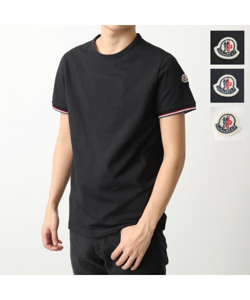MONCLER (モンクレール) Mマーク刺繍 クルーネック 半袖 Tシャツ