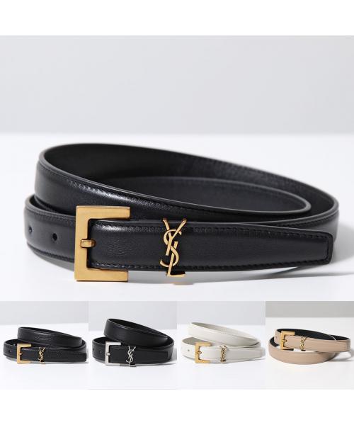 SAINT LAURENT ベルト YSL BELT 2.0 ナローベルト(505824618) | サン ...