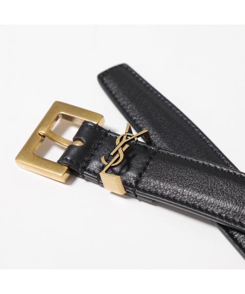 SAINT LAURENT ベルト YSL BELT 2.0 ナローベルト(505824618) | サンローラン(Saint Laurent) -  d fashion