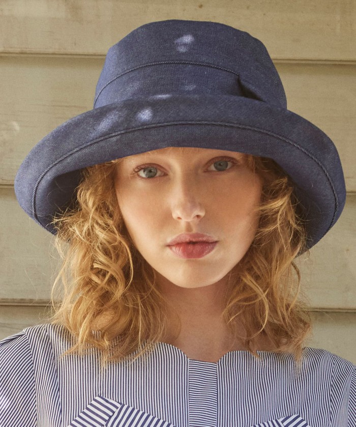 TOCCA トッカBIG RIBBON WIDE BRIM HAT ブラック