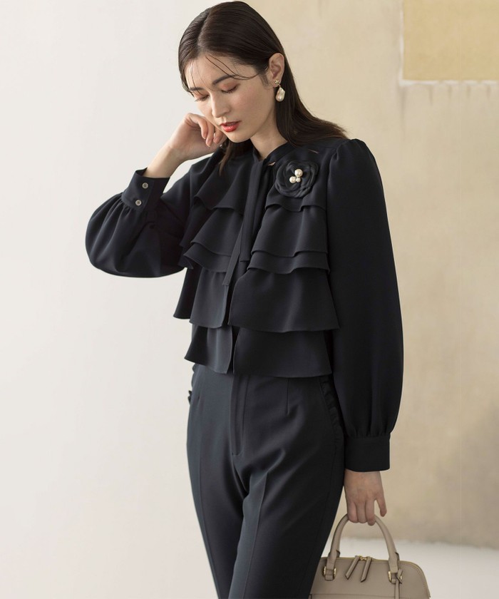 ChristianDior　　異素材の組み合わせブラウス ChristianDior 異素材の組み合わせブラウス