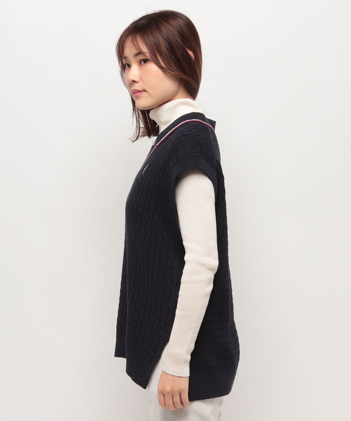 売れ筋商品|||トミー ヒルフィガー ニット&セーター レディース アウター POLO - Jumper - desert sand dune 2点でさらに10％OFF】エッセンシャルロングスリーブポロセーター