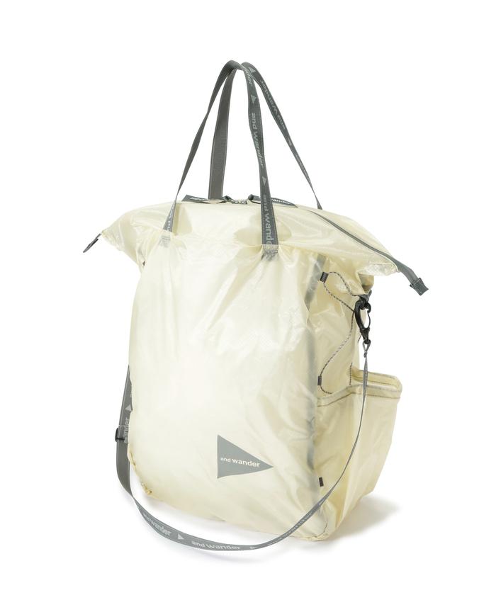 and wander / sil tote bag アンドワンダー シルトート and wander/アンドワンダー sil tote bag シルトートバッグ