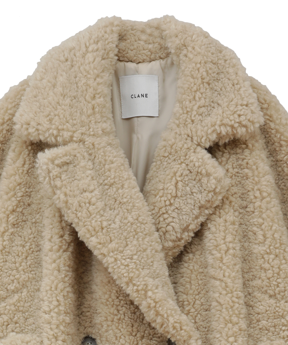 claneクラネ DOUBLE LONG BOA COAT 2023AW