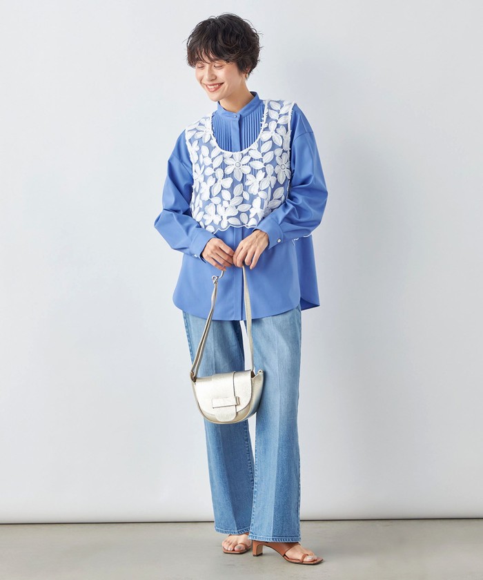 セール 35%OFF】ピンタックサテンシャツ(505804948