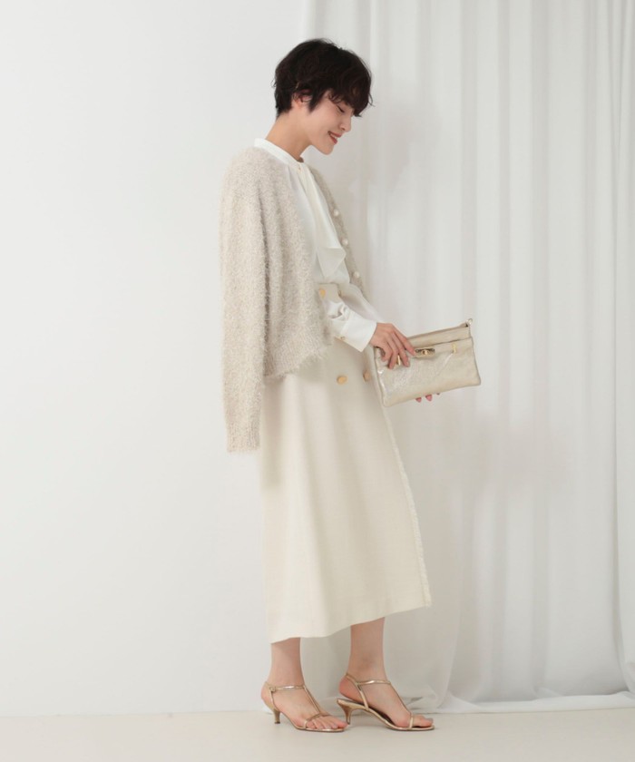 セール 35%OFF】《手洗い可能》ラメファンシーVネック