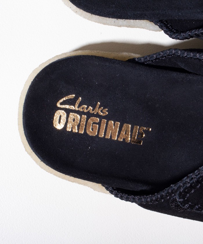 送料無料 CLARKS レザー テキスタイル ベルクロ 黒 サンダル クラークス レザーサンダル メンズ 26180879 26180881 ソルス