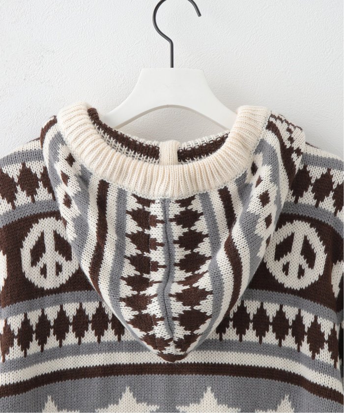 トップス afb PEACE KNIT HOODIE afb PEACE KNIT HOODIE