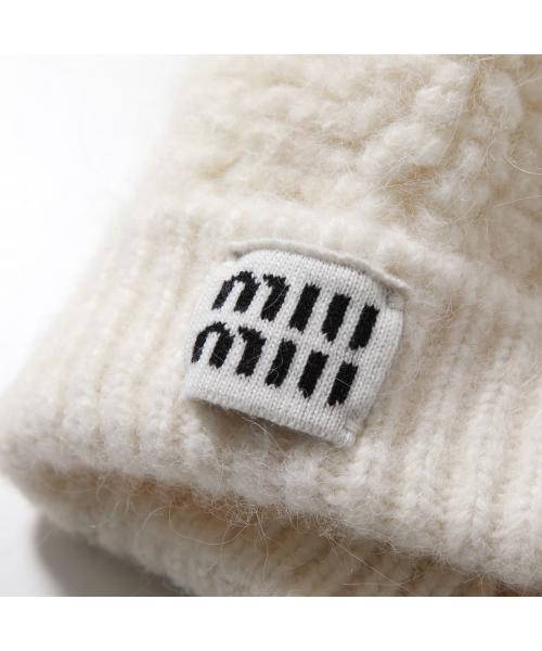 セール 8%OFF】MIUMIU ニット帽 5HC327 2CNN ビーニー ロゴ セール 8%OFF】MIUMIU ニット帽 5HC327 2CNN ビーニー ロゴ