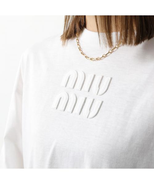 MIUMIU Tシャツ MJL862 1YXT ロゴT(505827992) | ミュウミュウ MIUMIU Tシャツ MJL862 1YXT ロゴT(505827992) | ミュウミュウ