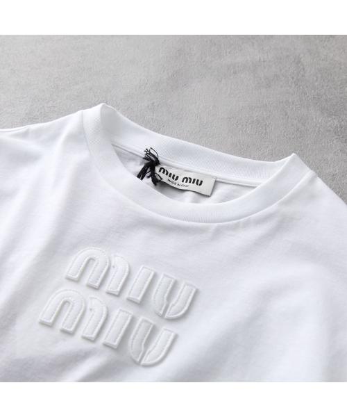 トップスmiumiu crews line shirt.