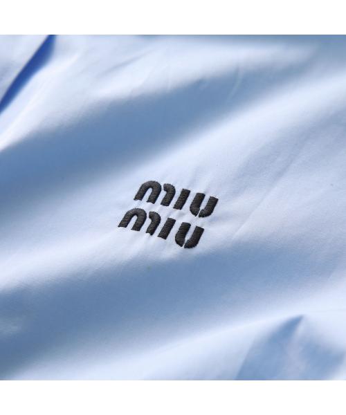 ミュウミュウ Miu Miu MIUMIU シャツ MK1793 10RG 長袖 ロゴ刺繍 ミュウミュウ Miu Miu MIUMIU シャツ MK1793 10RG 長袖 ロゴ刺繍