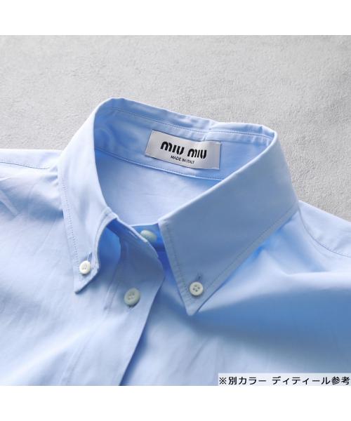 ミュウミュウ Miu Miu MIUMIU ポプリンシャツ MK1791 10RG ロゴ ミュウミュウ Miu Miu MIUMIU ポプリンシャツ MK1791 10RG ロゴ
