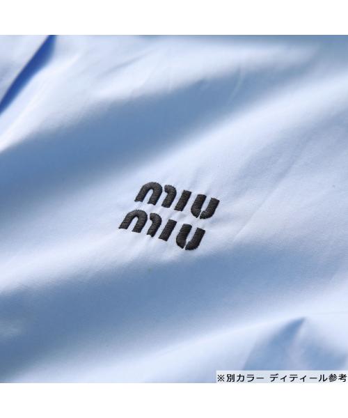 ミュウミュウ Miu Miu MIUMIU ポプリンシャツ MK1791 10RG ロゴ ミュウミュウ Miu Miu MIUMIU ポプリンシャツ MK1791 10RG ロゴ