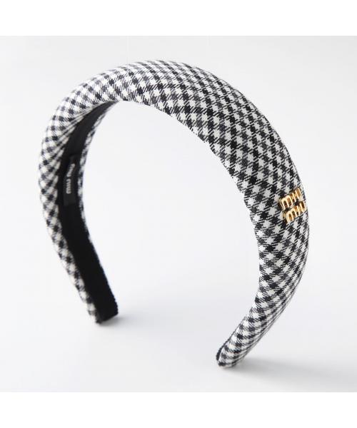 セール】MIUMIU カチューシャ 5IH025 2F9H ギンガムチェック セール】MIUMIU カチューシャ 5IH025 2F9H ギンガムチェック