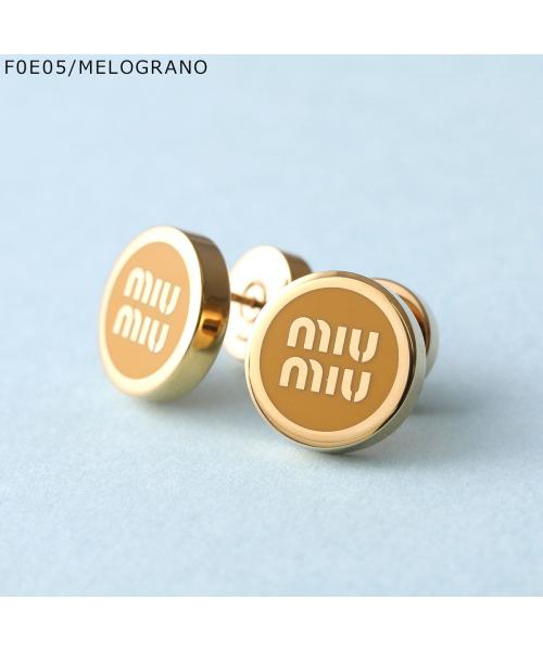 MIUMIU ピアス 5JO912 2F6T ロゴ (505828290) | ミュウミュウ(MIUMIU