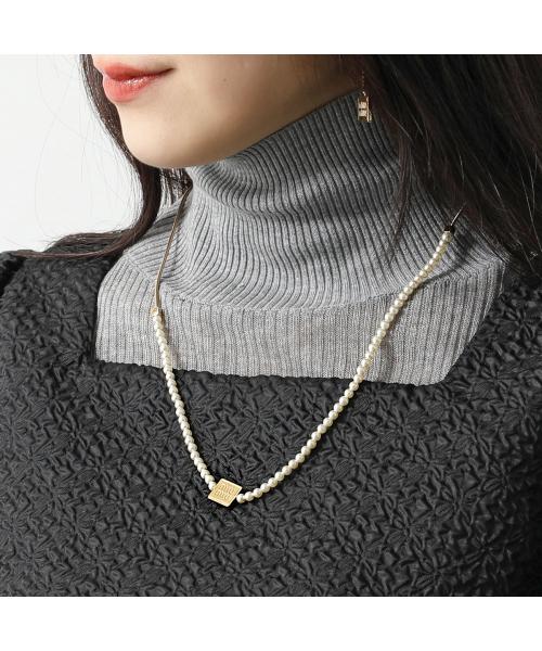 MIUMIU ネックレス 5IC066 2F89 ロゴ パール(505828364 MIUMIU ネックレス 5IC066 2F89 ロゴ パール(505828364